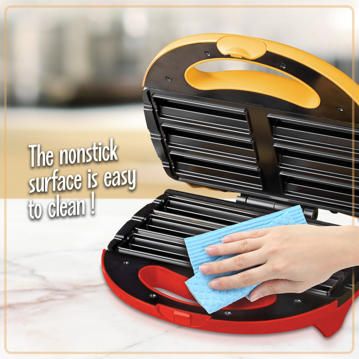 Nostalgia Electric Churro Maker, Red and Yellow