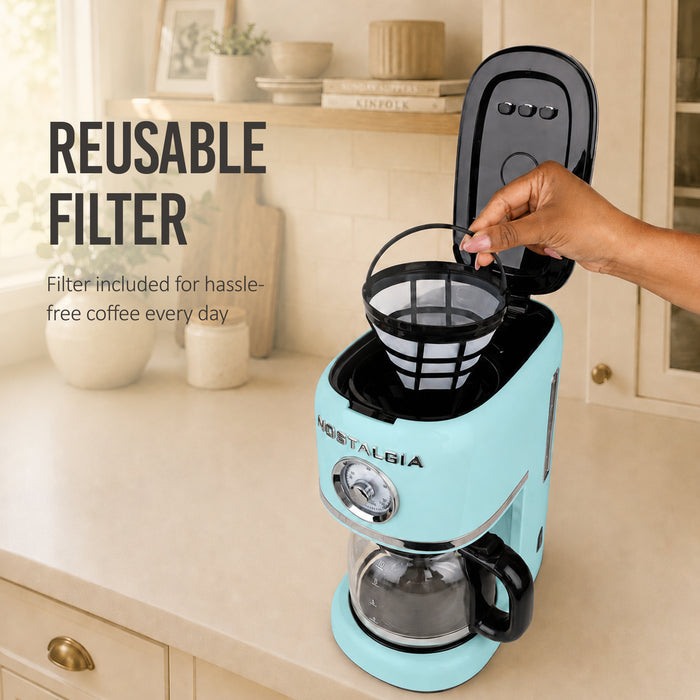 Nostalgia Classic Retro 10 Cup Coffee Maker