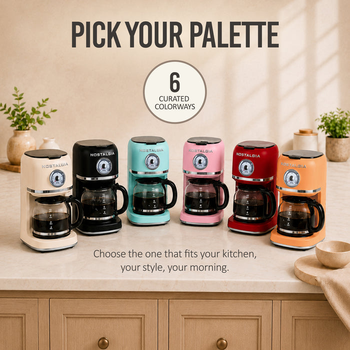 Nostalgia Classic Retro 10 Cup Coffee Maker