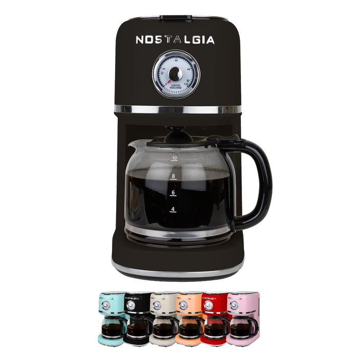 Nostalgia Classic Retro 10 Cup Coffee Maker
