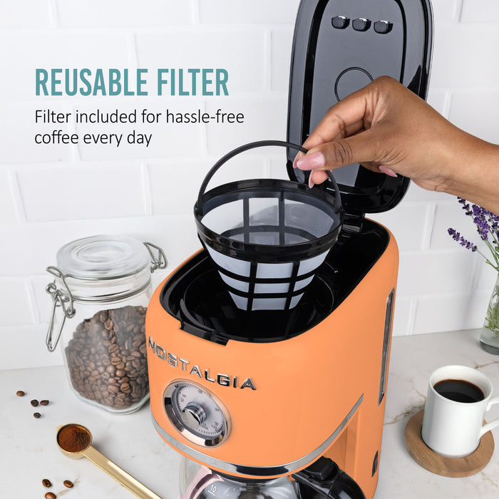 Nostalgia Classic Retro 10 Cup Coffee Maker