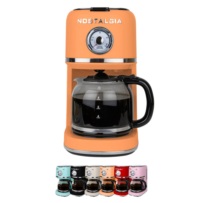 Nostalgia Classic Retro 10 Cup Coffee Maker