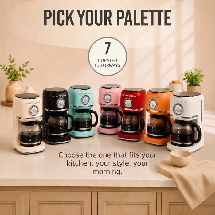 Nostalgia Classic Retro 10 Cup Coffee Maker