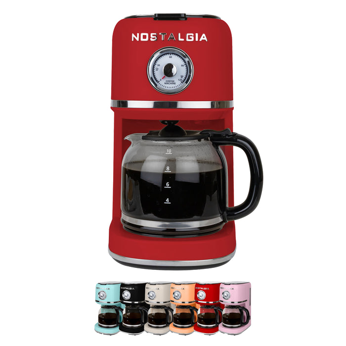 Nostalgia Classic Retro 10 Cup Coffee Maker