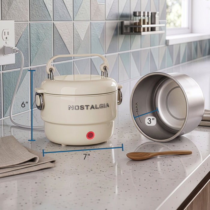 Nostalgia 20 oz. Classic Retro Heated Lunchbox