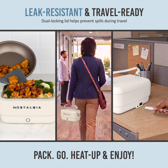 Nostalgia 32 oz. Classic Retro Heated Lunchbox