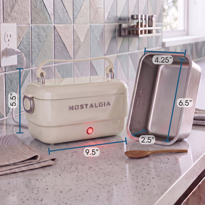 Nostalgia 32 oz. Classic Retro Heated Lunchbox
