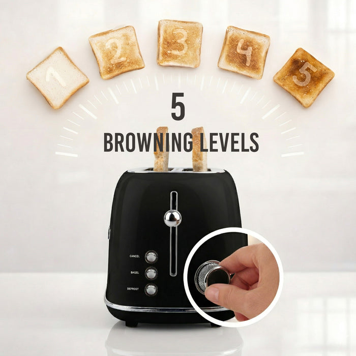 Classic Retro 2-Slice Toaster