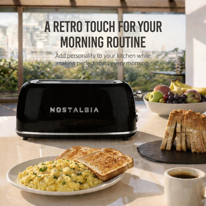 Classic Retro 4- Slice Toaster