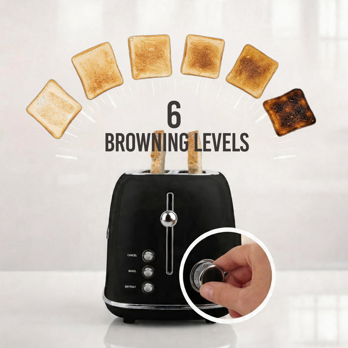 Classic Retro 4- Slice Toaster