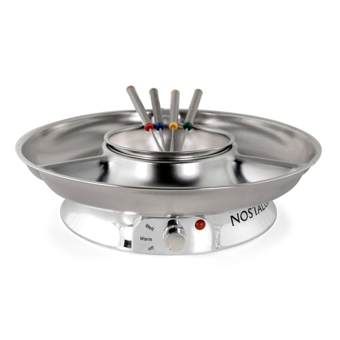 10-Ounce Electric Fondue Party Set, Stainless Steel