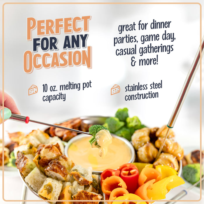 10-Ounce Electric Fondue Party Set, Stainless Steel