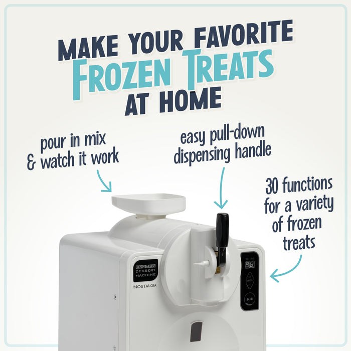 Dispensing Frozen Dessert Maker White