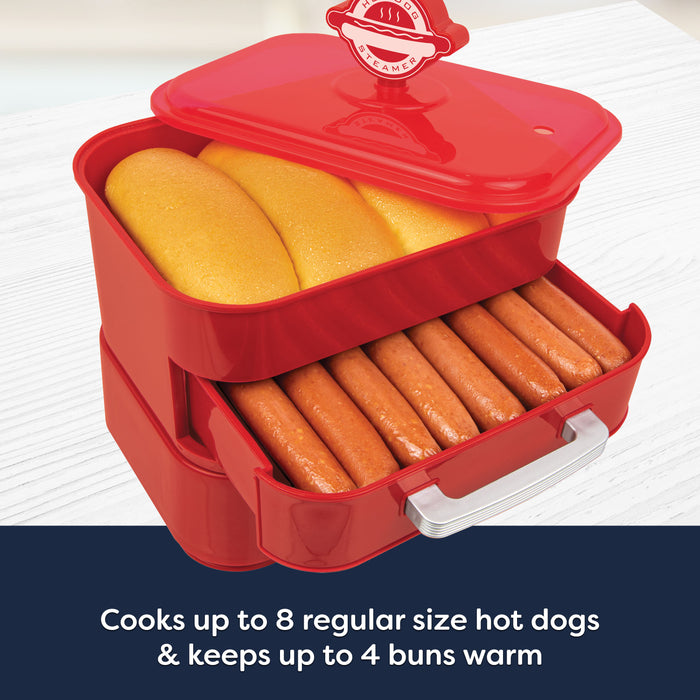 Nostalgia Hot Dog Steamer and Bun Warmer