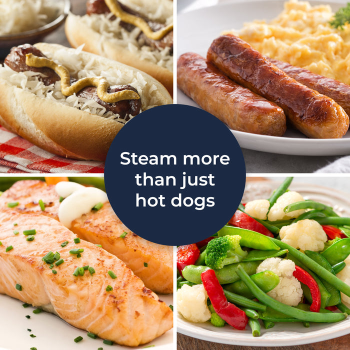 Nostalgia Hot Dog Steamer and Bun Warmer