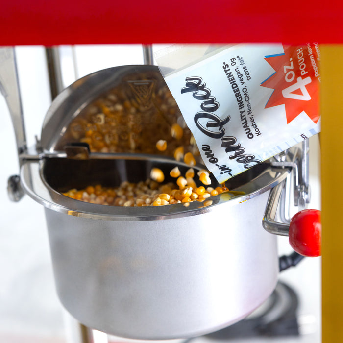 Best Tasting Premium 4-Ounce Popcorn, Oil & Seasoning Salt All-In-One Packs - 24 Count