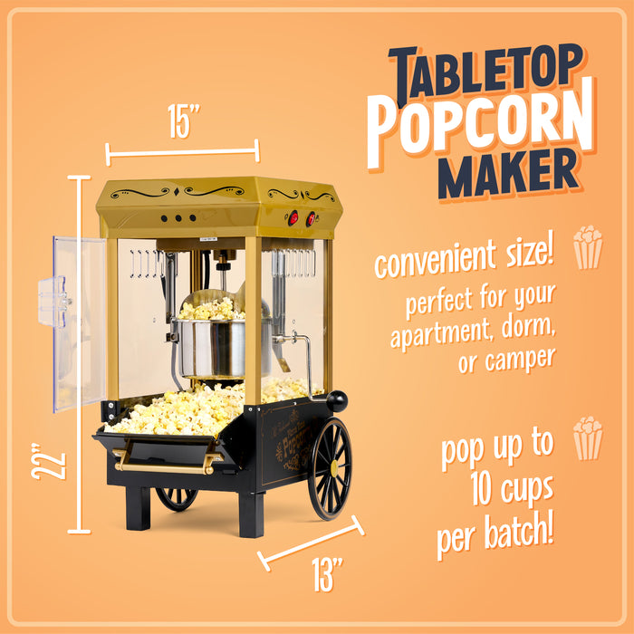 Vintage 2.5-Ounce Kettle Popcorn Maker, Black