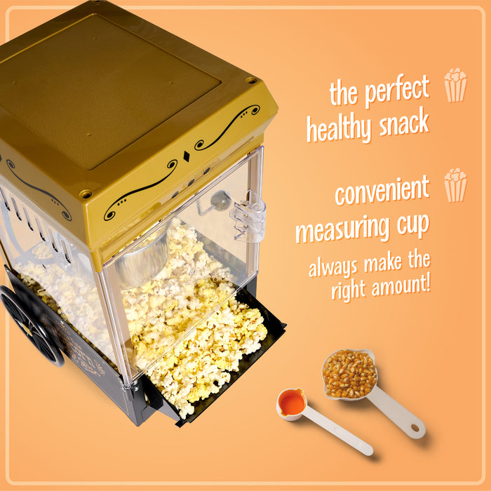 Vintage 2.5-Ounce Kettle Popcorn Maker, Black