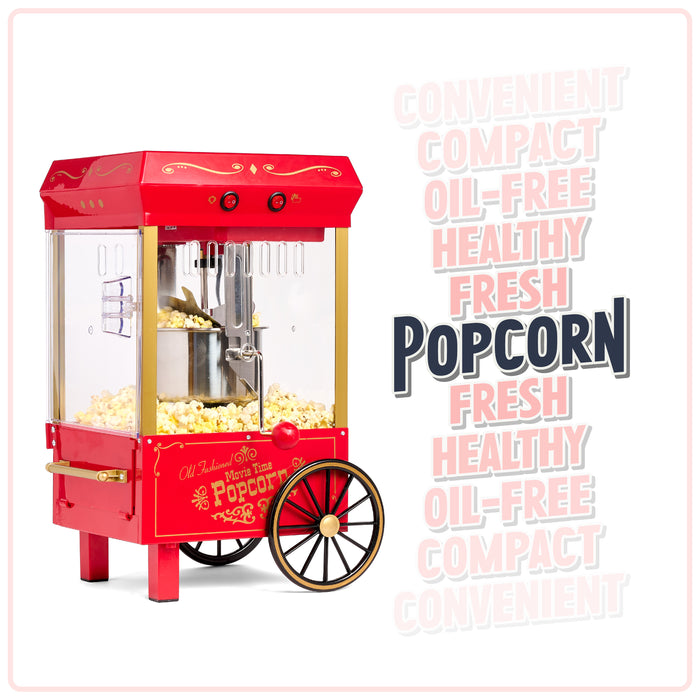Vintage 2.5-Ounce Kettle Popcorn Maker, Red
