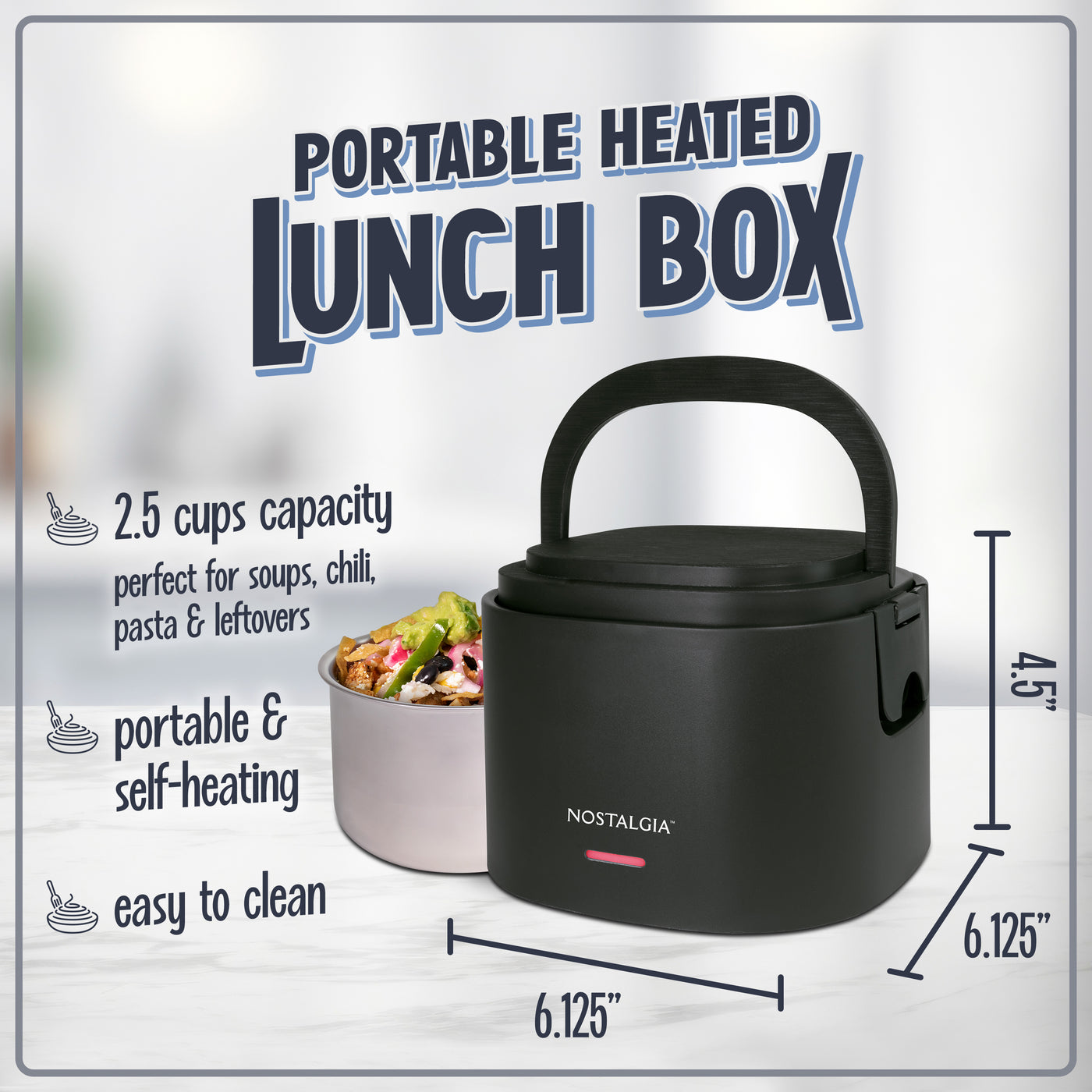 Nostalgia 20 oz. Portable Heated Lunch Box — Nostalgia Products