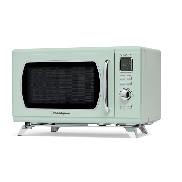 Mid-Century Retro 0.9 Cu. Ft. Microwave
