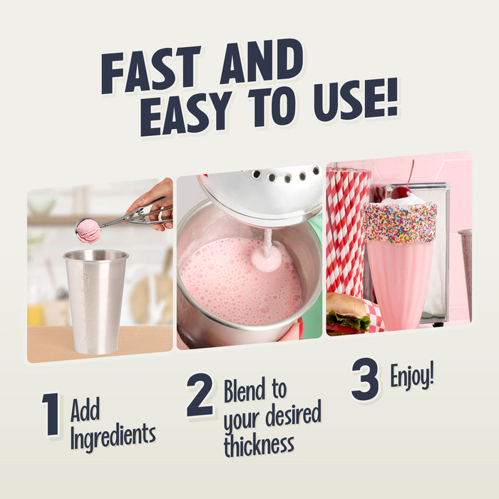 2-Speed Milkshake Maker and Drink Mixer