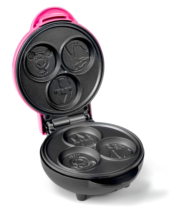 MyMini Dinosaur Shaped Electric Waffle Maker, Orange