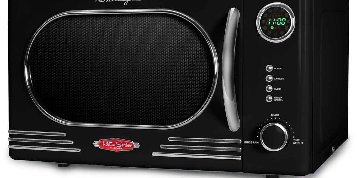 Nostalgia Electric Retro Microwave 電子レンジ Retro 1.1 Cu Ft 1000 Watt Microwave Oven — Nostalgia Products