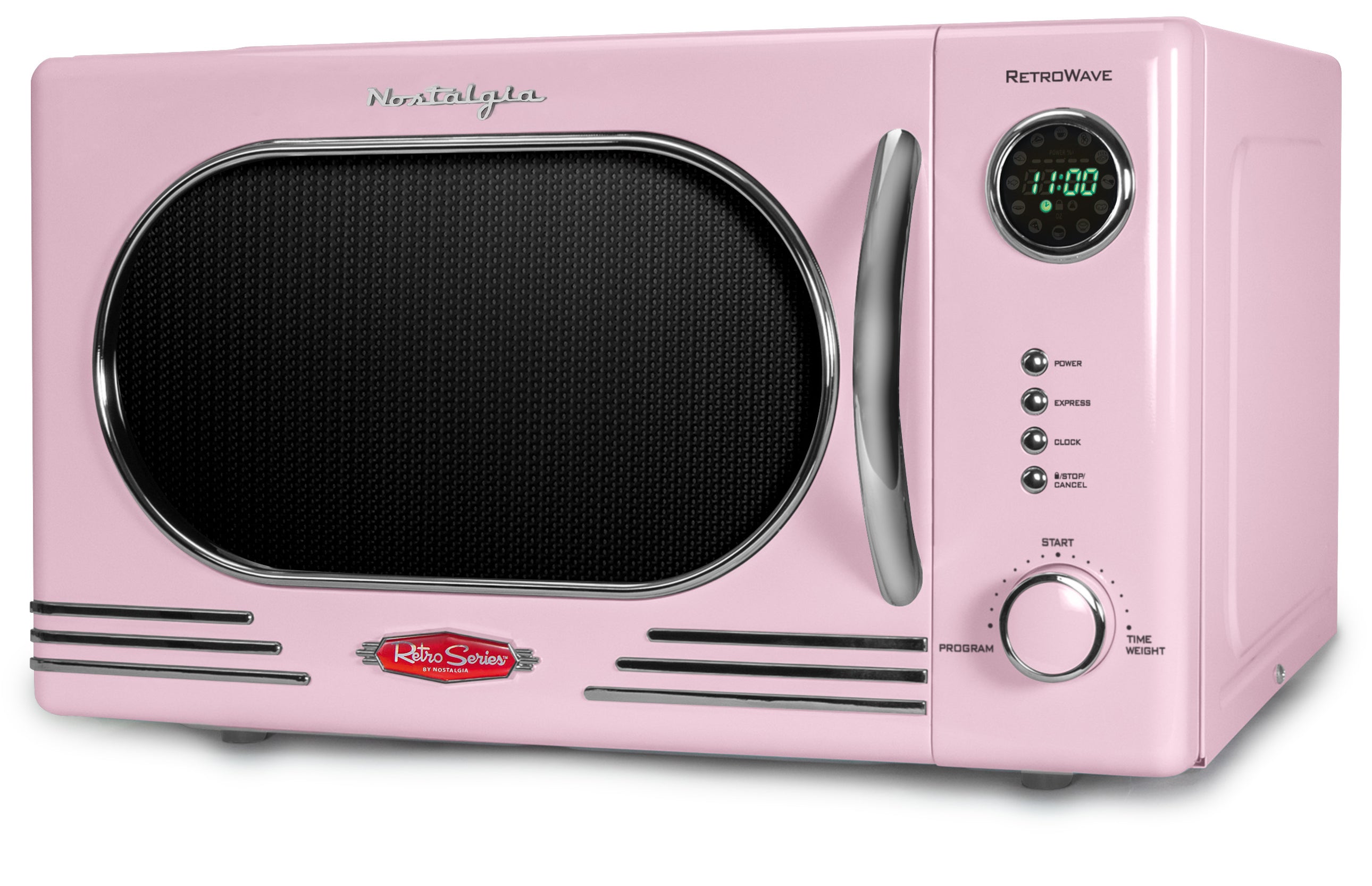 Retro 1.1 Cu Ft 1000 Watt Microwave Oven | Pink