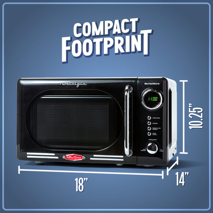 Retro 0.7 Cubic Foot 700-Watt Countertop Microwave Oven - Orange —  Nostalgia Products