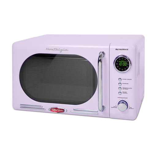 Retro 0.7 Cubic Foot 700-Watt Countertop Microwave Oven - Lavender