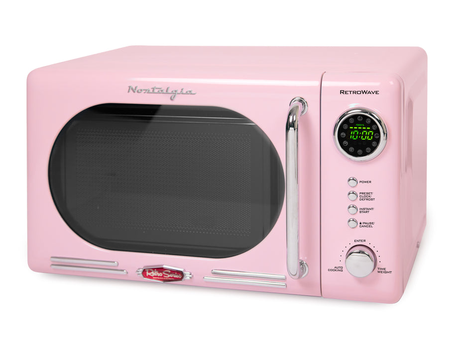 Retro 0.7 Cubic Foot 700-Watt Countertop Microwave Oven - Pink (Derivative)