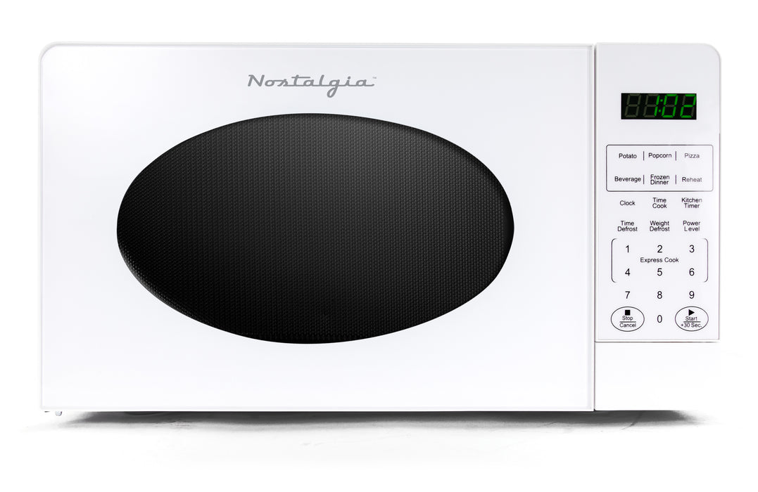 Retro 0.7 Cubic Foot Countertop Microwave Oven