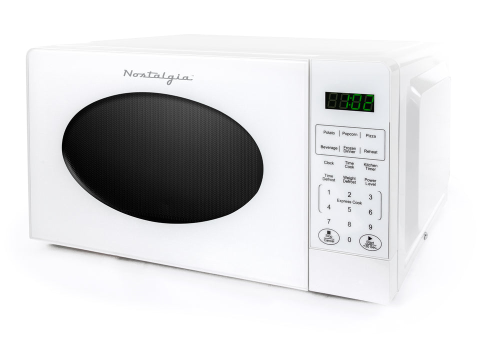 Retro 0.7 Cubic Foot Countertop Microwave Oven