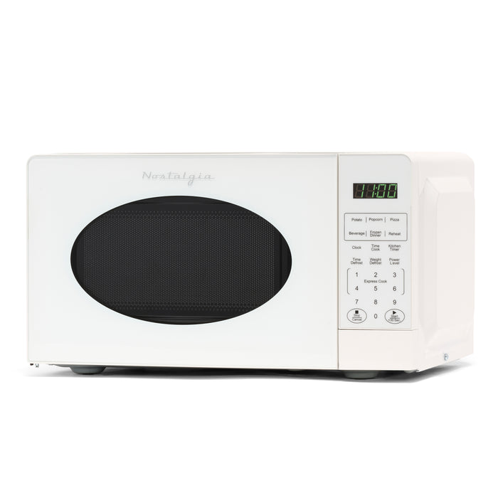 Retro 0.7 Cubic Foot Countertop Microwave Oven