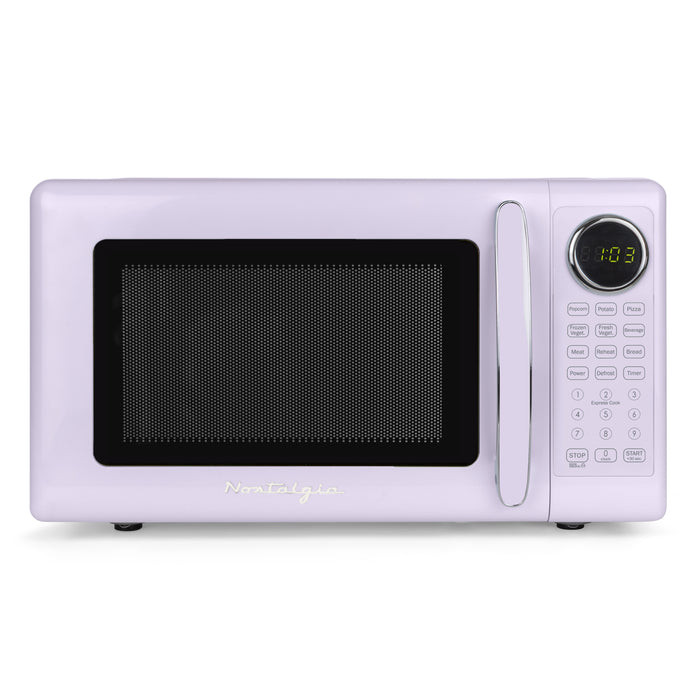 Nostalgia Retro 700W Microwave Oven – 0.7 Cu Ft Capacity
