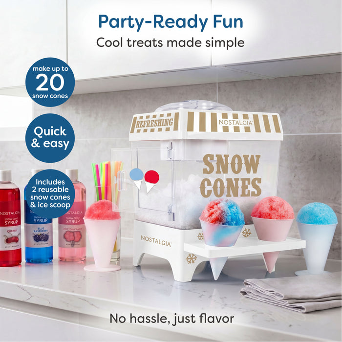 Vintage Snow Cone Maker, White