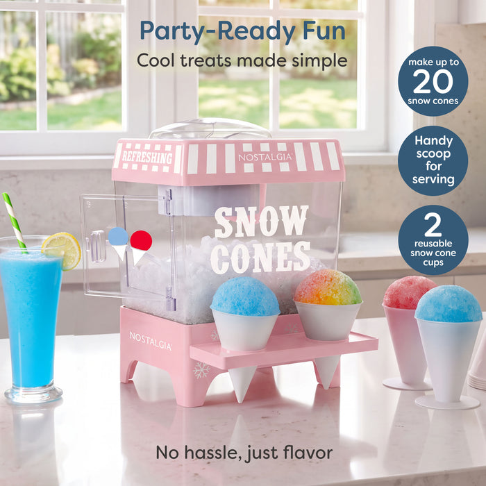 Nostalgia Snow Cone Shaved Ice Machine