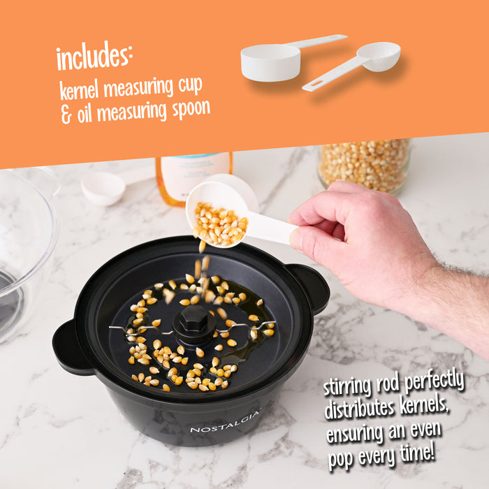 Nostalgia Classic Electric Stirring Popcorn Maker, Makes 8 Cups