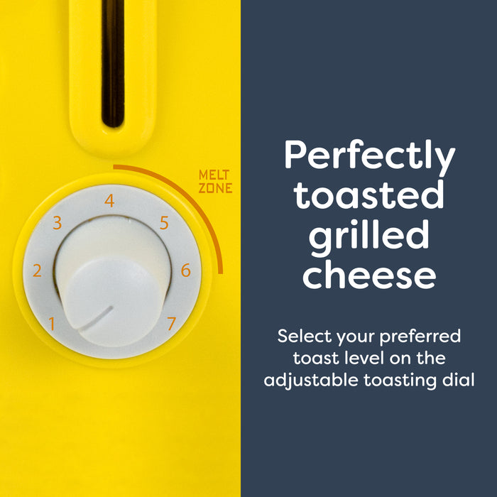 Grilled Cheese Toaster with Easy-Clean Toaster Baskets and Adjustable Toasting Dial