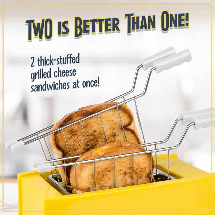 Grilled Cheese Toaster with Easy-Clean Baskets — Nostalgia Products
