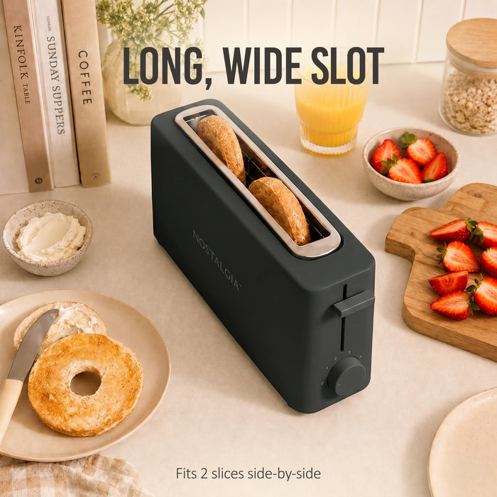 Slim 2-Slice Space-Saving Toaster