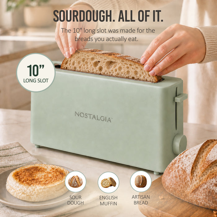 Slim 2-Slice Space-Saving Toaster