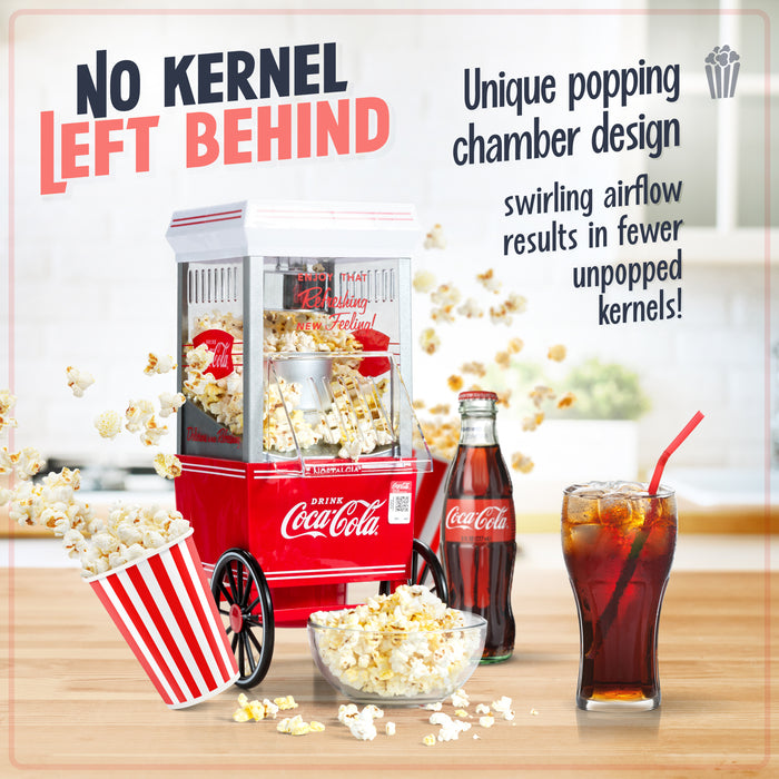 Nostalgia Ofp501coke Coca-Cola Hot Air Popcorn Maker