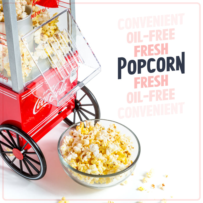 Coca-Cola® 12-Cup Hot Air Popcorn Maker — Nostalgia Products