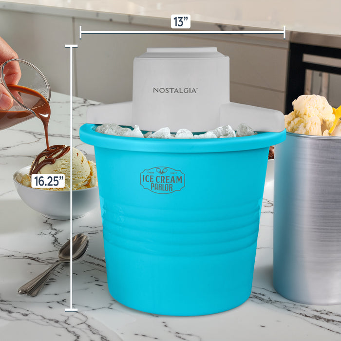 4-Quart Electric Ice Cream Maker with Easy-Carry Handle