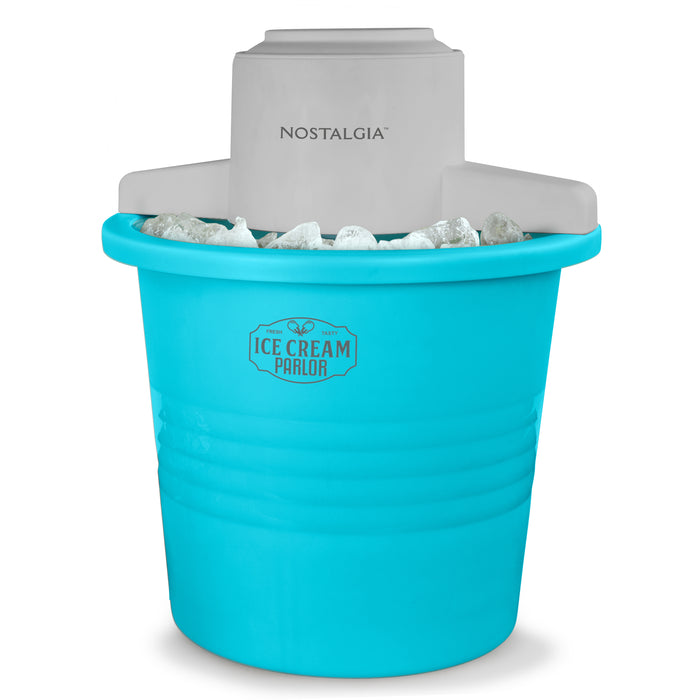 4-Quart Electric Ice Cream Maker with Easy-Carry Handle