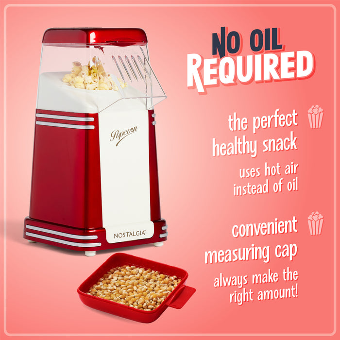 Nostalgia Hot Air Popcorn Maker: Ultimate Snack Maker for Home Fun
