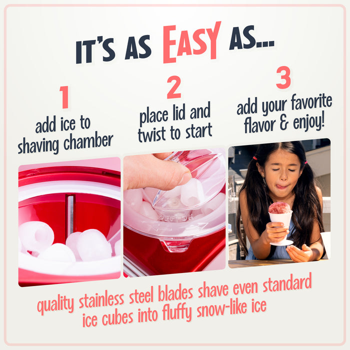 Classic Retro Ice & Frozen Fruit Ice Shaver — Nostalgia Products