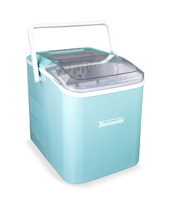Thermostar 26-Pound Automatic Self-Cleaning Portable Countertop Ice Maker Machine With Handle